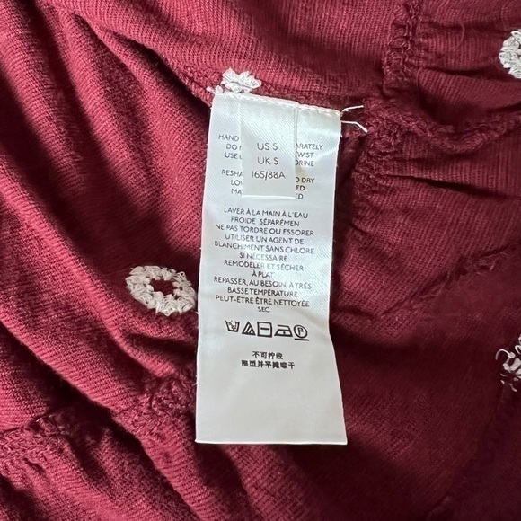 Free People Edie T-Shirt In Sweet Raisin Combo Size Small - Picture 11 of 12